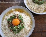 オクラとみょうがのぶっかけそうめん作り方4写真