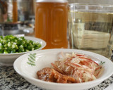 白だしで簡単＊梅の冷やがけ素麺作り方1写真