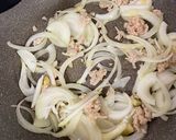 サラダ豆の高菜のそぼろパスタ作り方3写真