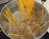 サラダ豆の高菜のそぼろパスタ作り方1写真