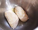 ホットクックで冷凍のまま 万能ゆで鶏胸肉作り方6写真