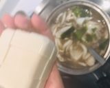 簡単・しめじと豆腐とワカメのお味噌汁作り方3写真