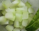 夏至には【冬瓜ゼリー】の紫蘇ゼリー添え♪作り方1写真