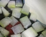 夏至には【冬瓜ゼリー】の紫蘇ゼリー添え♪作り方3写真