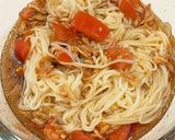 ツナとトマトのサラダ風素麺作り方2写真
