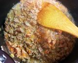 鶏レバーと牛挽肉のボロネーゼ。作り方1写真