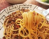 鶏レバーと牛挽肉のボロネーゼ。作り方7写真