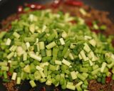 苍蝇头(サンイントウ)=蒜苗＆挽き肉炒め作り方11写真