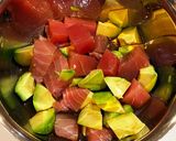 まぐろとアボカドのわさび醤油漬け作り方2写真