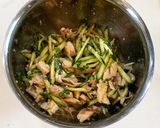 蒸し鶏とお好み野菜の香味和え作り方3写真