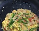 ふんわり卵にあんたっぷり　かに玉あんかけ作り方3写真