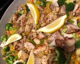 チキンパエリア　paella party作り方12写真