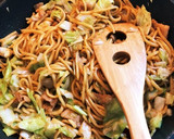 男飯。超簡単、とろろ焼きそば♪作り方3写真