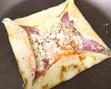 米粉のガレット～ハムたまごチーズ～作り方5写真