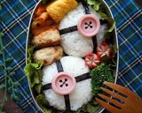 キャラ弁　ボタンのお弁当作り方6写真