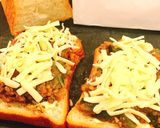 キーマカレーを使ったピザトースト作り方3写真