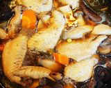手羽先と根菜の含め煮。作り方1写真