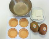 キウイのほうじ茶レアチーズケーキタルト作り方1写真