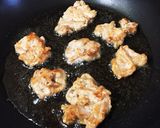 豚肉の薄切りと食べラーで！ピリ辛油淋鶏風作り方4写真