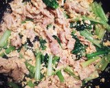 美味しい✨小松菜と豚肉の卵炒め作り方2写真