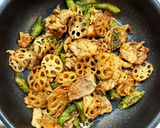 れんこんとしし唐の味噌炒め作り方8写真