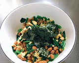 ほうれん草とふわふわ卵の納豆作り方7写真