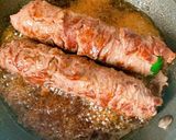 牛肉のニラ&ほうれん草巻き作り方12写真
