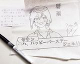 すとぷりジェルくんキャラチョコデコケーキ作り方1写真