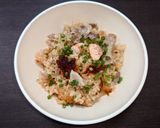 簡単☆お手軽豚肉と明太子の炊き込みご飯♩作り方5写真