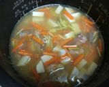 混ぜて炊くだけ✨サバ缶と里芋ごはん作り方3写真