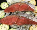 紅鮭と夏野菜のイタリアングリル作り方3写真