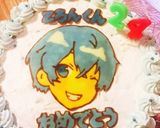 すとぷりなーくんキャラチョコデコケーキ作り方20写真