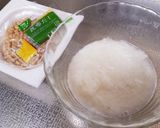 簡単ランチ☆とろろ納豆キムチ丼作り方1写真
