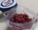 ジップロックで☆ラズベリーシャーベット作り方1写真