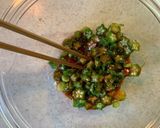 オクラのユッケ丼作り方5写真