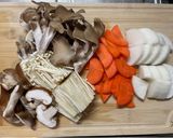 簡単もちもち☆米粉きのこすいとん作り方1写真