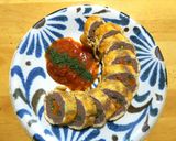 レンジで簡単◎油揚げと生ハンバーグ肉巻き作り方8写真