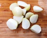 ほっこり甘〜い(✿˘艸˘✿)にんにくご飯作り方1写真