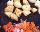 じゃがいもとベーコンのガリバタ炒め作り方2写真