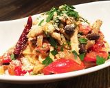 フレッシュトマトとキノコのニンニクパスタ作り方7写真