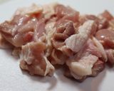 鶏もも肉の明太子あえ☆作り方1写真