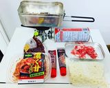 メスティンで作るキムチチゲうどん作り方1写真