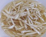 材料3つで！豚肉の柳川風卵とじ作り方1写真