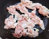 材料3つで！豚肉の柳川風卵とじ作り方2写真