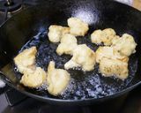 カリフラワーのやみつきカレー風味フリット作り方3写真