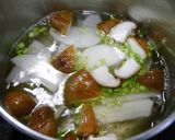 簡単！蕪と椎茸のお味噌汁作り方2写真