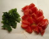鶏肉とトマトのシソ南蛮漬け作り方1写真