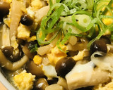 具材２つの簡単丼●たっぷりきのこの玉子丼作り方4写真