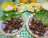 ケバブ焼肉♪牛コマ切れで♪フライパンで♪作り方7写真
