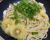 ゴールドキウイと帆立の冷製パスタ作り方7写真